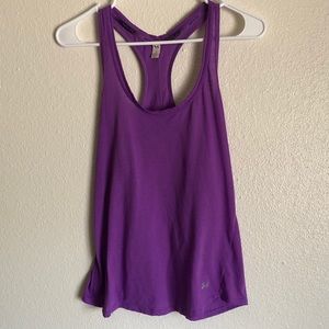 Under Armour Fitted Purple Racerback Tank